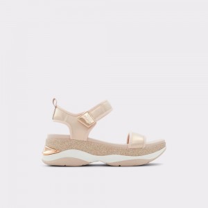 Sandalias Aldo Talenagyn Wedge sandal Mujer Rosas Dorados | YZDRLA960