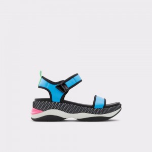 Sandalias Aldo Talenagyn Wedge sandal Mujer Azules | ZONDQU907