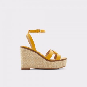 Sandalias Aldo Wedge sandal - Wedge heel Mujer Amarillos | QMYOIZ193