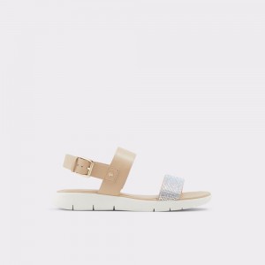 Sandalias Aldo Woema Flat sandal Mujer Blancos Beige | KWHPUE589