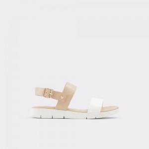 Sandalias Aldo Woema Flat sandal Mujer Beige | VIUQPE847