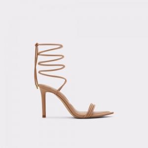 Sandalias Aldo Yberrar Strappy heeled sandal - Stiletto heel Mujer Beige | DQJNPU718