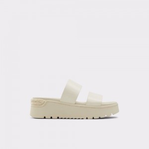 Sandalias Aldo Zendey Slide sandal - Flatform Mujer Blancos | VJAEZR946