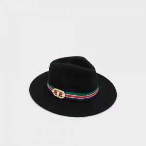 Sombreros Aldo Wendanad Fedora Mujer Negros Dorados | LIVDPG327