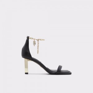 Tacones Aldo Dore Ankle strap heeled sandal Mujer Negros | OXPRYI692