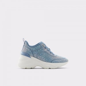 Tenis Aldo Aguileri Wedge sneaker Mujer Azules | PQYBAO486