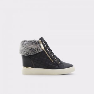 Tenis Aldo Ailanna Sneaker - Wedge heel Mujer Negros | AFNRPW235