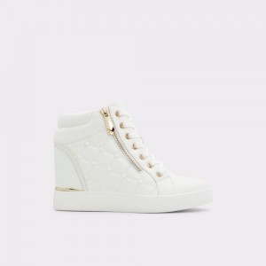 Tenis Aldo Ailannah High top sneaker - Wedge heel Mujer Blancos | ZNQPIO860