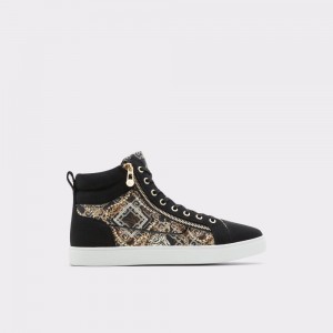 Tenis Aldo Popstar High top sneaker - Cup sole Hombre Negros | XDCWLU632