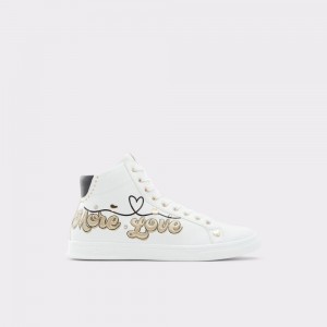 Tenis Aldo Toplove High top sneaker Hombre Blancos | EUKBIH549