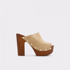 Zapatos Plataforma Aldo Drenania Heeled Mule - Platform Mujer Beige | BGXYWL310