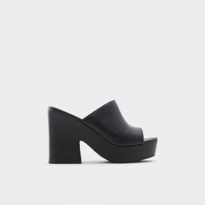 Zapatos Plataforma Aldo Ellara High heel slide sandal - Block heel Mujer Negros | SJKRHF832