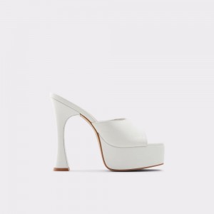 Zapatos Plataforma Aldo Faraah High heel sandal - Block heel Mujer Blancos | YILQNO584