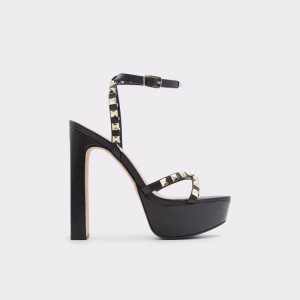 Zapatos Plataforma Aldo Geegully Ankle strap heeled sandal - Plateforme Mujer Negros | GJEVHA486