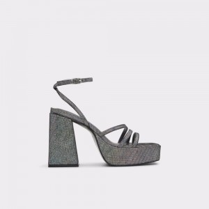 Zapatos Plataforma Aldo Landabriver Strappy heeled sandal - Flatform Mujer Plateados | NMCHBL265