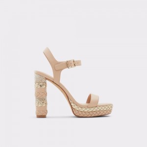 Zapatos Plataforma Aldo Norehan Mujer Beige | QJWESZ798