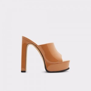 Zapatos Plataforma Aldo Savilla Heeled mule - Plateforme Mujer Beige Oscuro | DLIOSF348