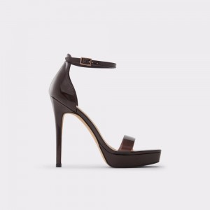 Zapatos Plataforma Aldo Scarlett High heel sandal - Stiletto heel Mujer Marrom Oscuro | HOXQUV410