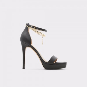 Zapatos Plataforma Aldo Scarlettchain Heeled sandal - Stiletto heel Mujer Negros | OZRSDJ218