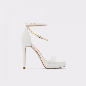 Zapatos Plataforma Aldo Scarlettchain Heeled sandal - Stiletto heel Mujer Blancos | ZOJSME023
