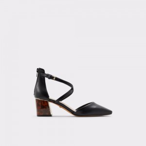 Zapatos Tacon Bloque Aldo Grarwen Ankle strap heeled shoe Mujer Negros | KAFBPC398