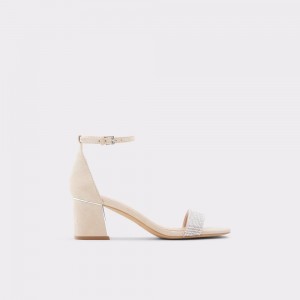 Zapatos Tacon Bloque Aldo Kedeaviel High heel sandal Mujer Beige | ESNWOM896