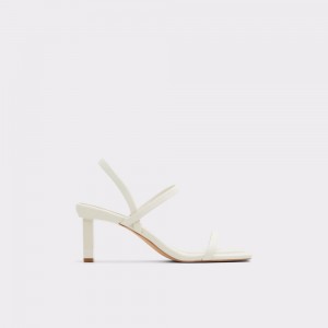 Zapatos Tacon Bloque Aldo Lokurr Sling back heeled sandal Mujer Blancos | GAVEZQ908