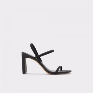Zapatos Tacon Bloque Aldo Okurr Strappy heeled sandal Mujer Negros | MBKCXL062