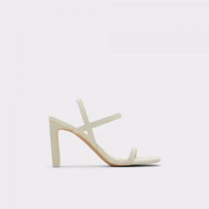 Zapatos Tacon Bloque Aldo Okurr Strappy heeled sandal Mujer Blancos | RCIKYH259