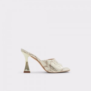 Zapatos Tacon Bloque Aldo Selah Heeled mule Mujer Dorados | UFPYIC238