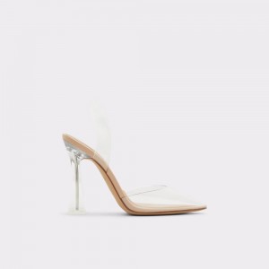Zapatos Tacon Bloque Aldo Solanti Sling back high heel Mujer Beige | DCRQOF274