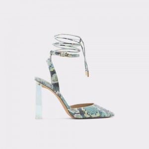 Zapatos Tacon Bloque Aldo Tilah Strappy heeled shoe Mujer Verdes Claro | GFSRUH523